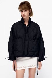 Puffer jacket with pockets at Zara